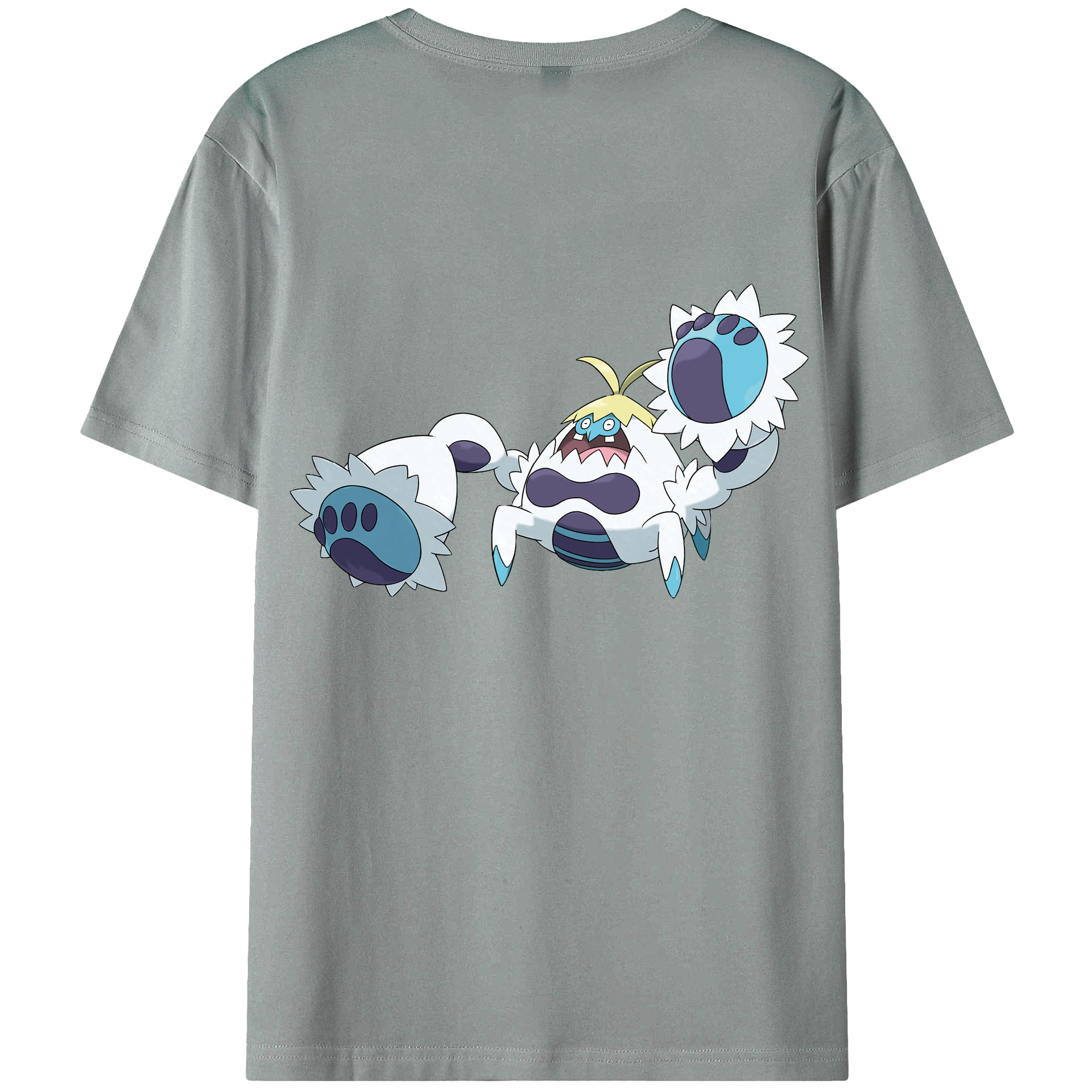 （画像用） ポケットモンスター Pokémon 綿100％ メンズ半袖Tシャツ（バックプリント） 通気性
